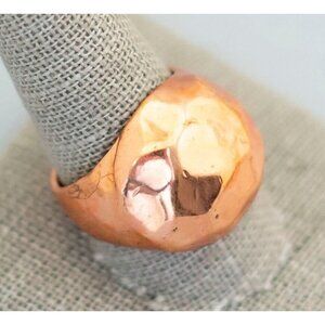 Size 10 copper tone vintage ring (C6)